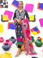 3PC Embroidered MM0033