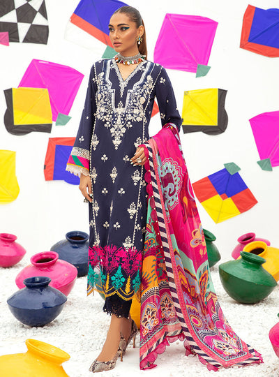 3PC Embroidered MM0033