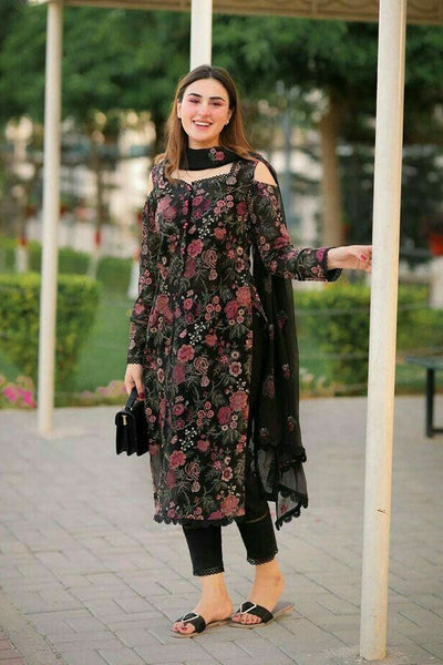 3PC Embroidered MM0031