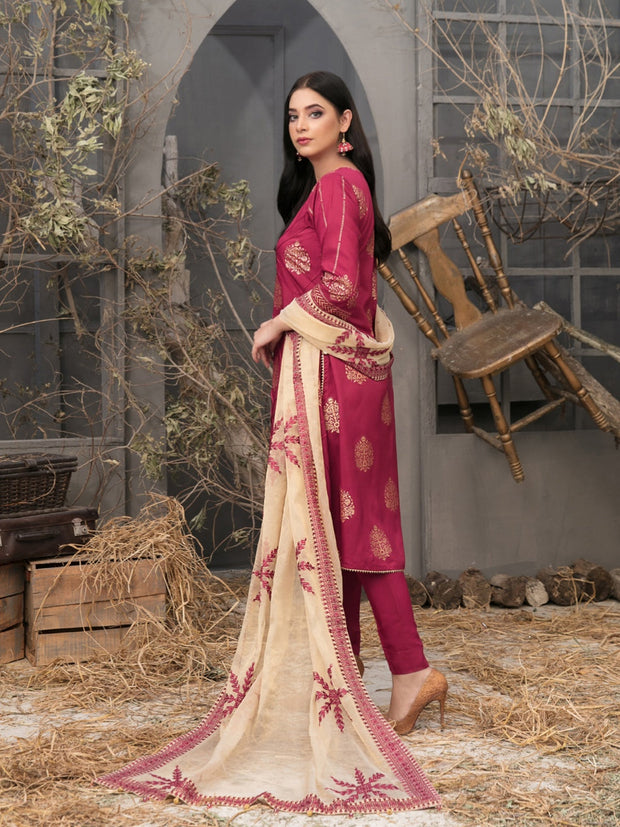 3PC Embroidered MM0046