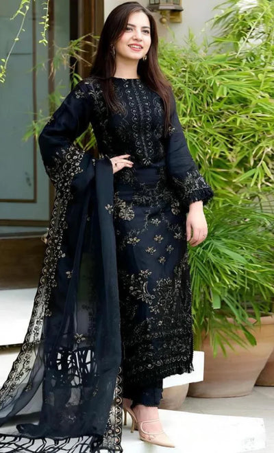 3PC Embroidered MM0011