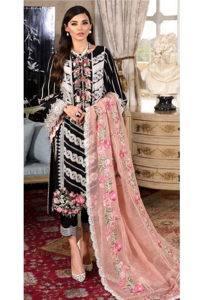 3PC Embroidered MM0034