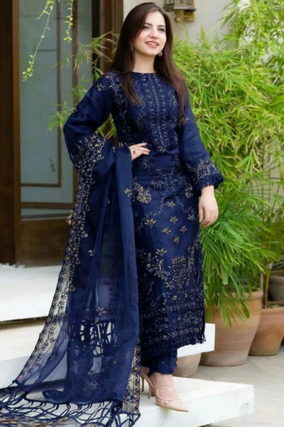 3PC Embroidered MM0012