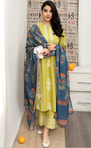 3PC Embroidered MM0040