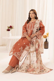 3PC Embroidered MM0037