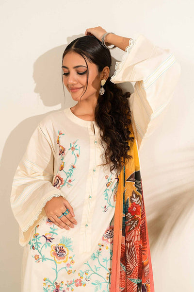 3PC Embroidered MM0031