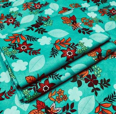 COTTON FLORAL PRINTS 2PC